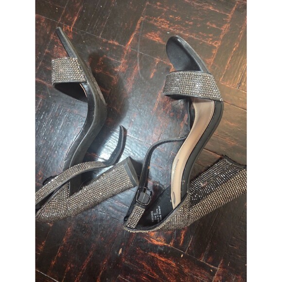 Sparkly Strap Dress Sandals 3 Inch Block Heel Elegant Party Shoes for Women - Picture 3 of 11